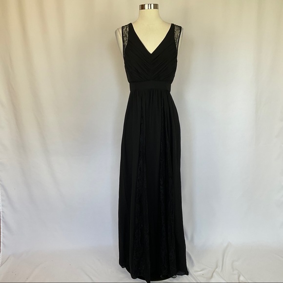 BCBGeneration Dresses & Skirts - BCBG Lace and Chiffon Maxi Dress Black Size 4